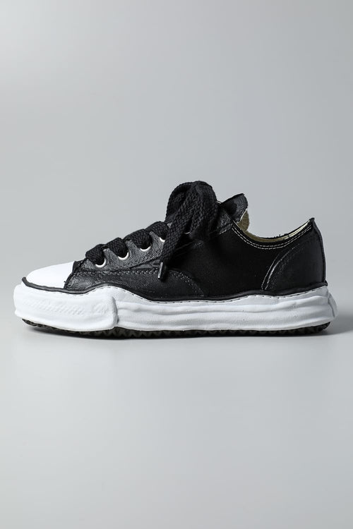 PETERSON Low Original sole rubber painted canvas Low-Top sneakers Black - MIHARAYASUHIRO