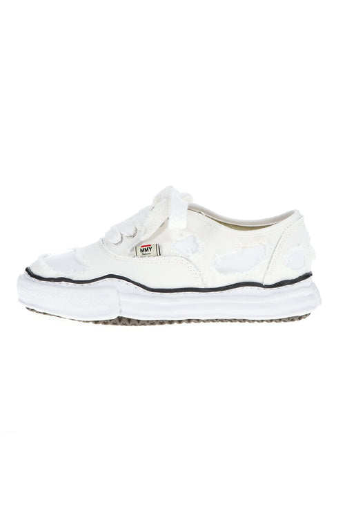-BAKER- Original sole broken canvas Low-Top sneakers White - MIHARAYASUHIRO