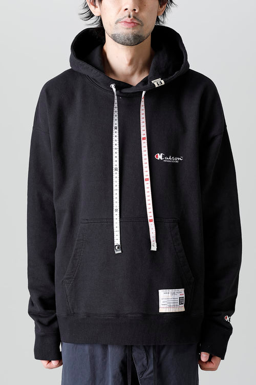 Embroideried hodie  Black - MIHARAYASUHIRO