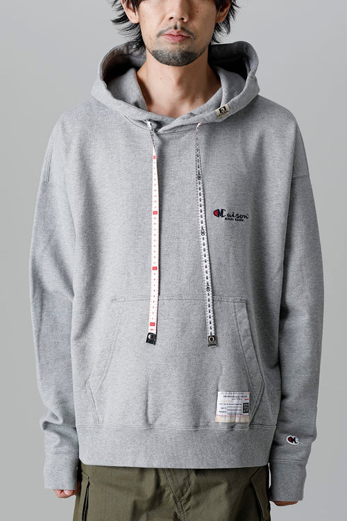 Embroideried hodie  Gray - MIHARAYASUHIRO