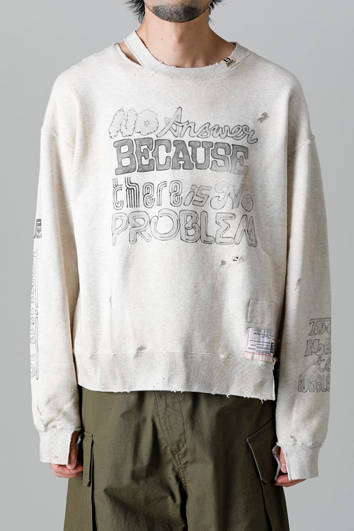 Distressed pullover White - MIHARAYASUHIRO