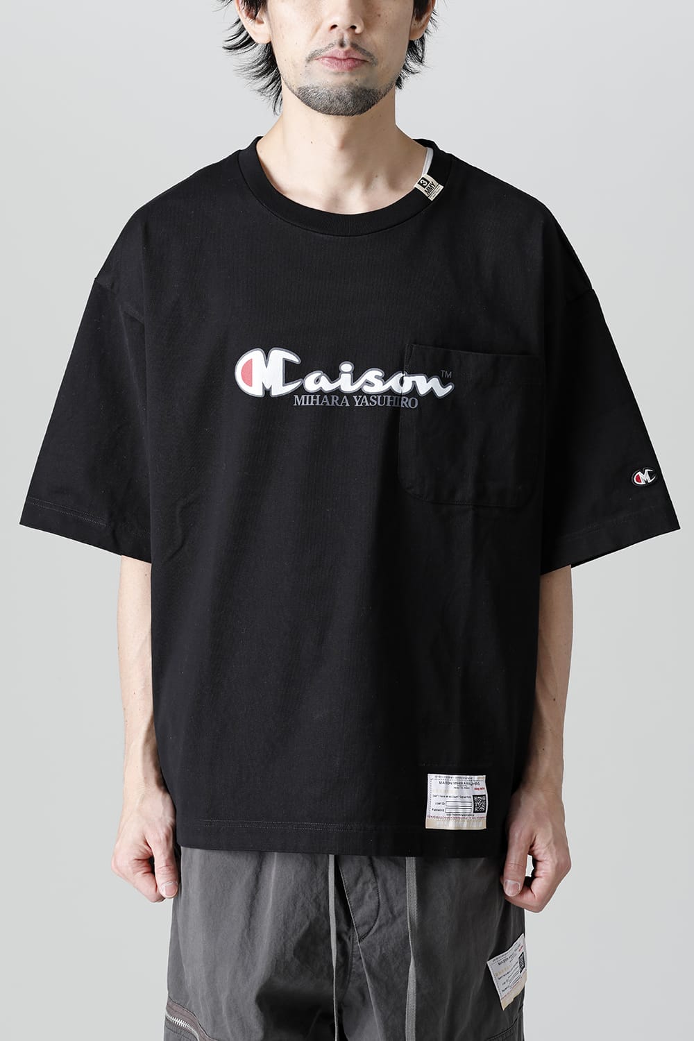 A08TS701-Black | メゾン ミハラヤスヒロ プリントTシャツ Black ...