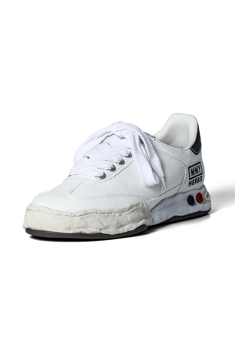 A09FW704-White | ハービー キャンバス ローカット スニーカー White