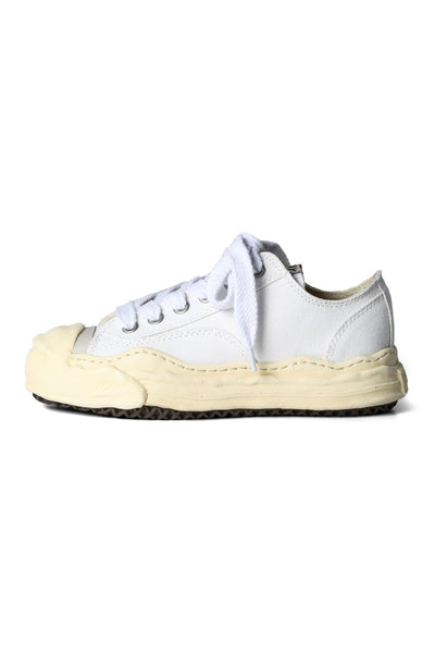 HANK- Original sole sneaker LOW Cut canvas Vintage like Sole White - MIHARAYASUHIRO