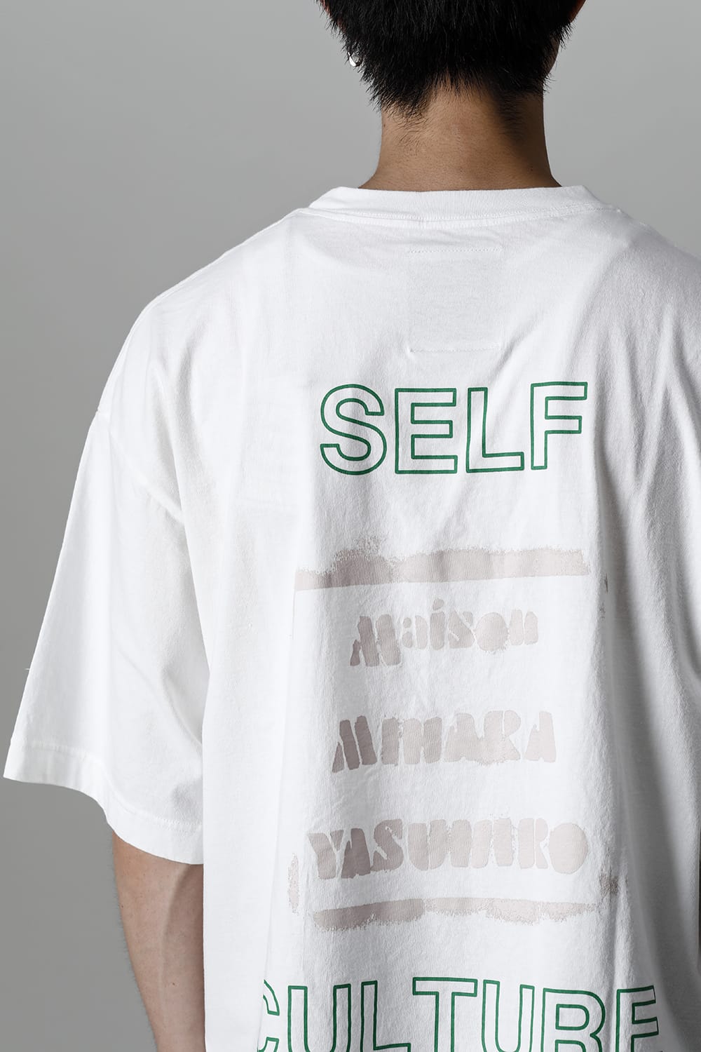 A09TS701-White | SELF CULTURE printed Tee White | MIHARAYASUHIRO