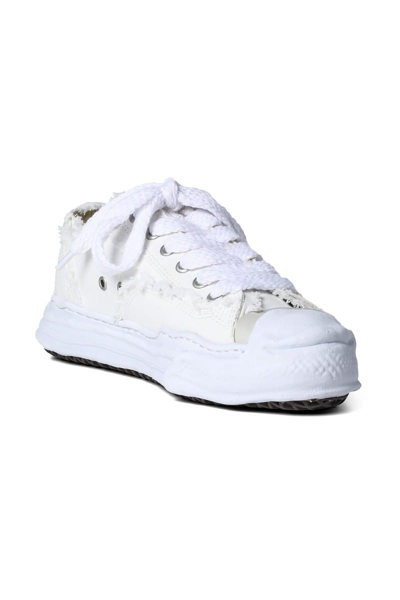 A10FW714-White | -HANK low- original sole mix canvas sneakers 