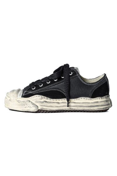 HANK low - original sole mix material Low-Top sneakers Black - MIHARAYASUHIRO