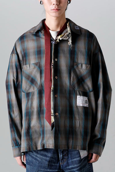 Mix Layered Check Shirt - MIHARAYASUHIRO