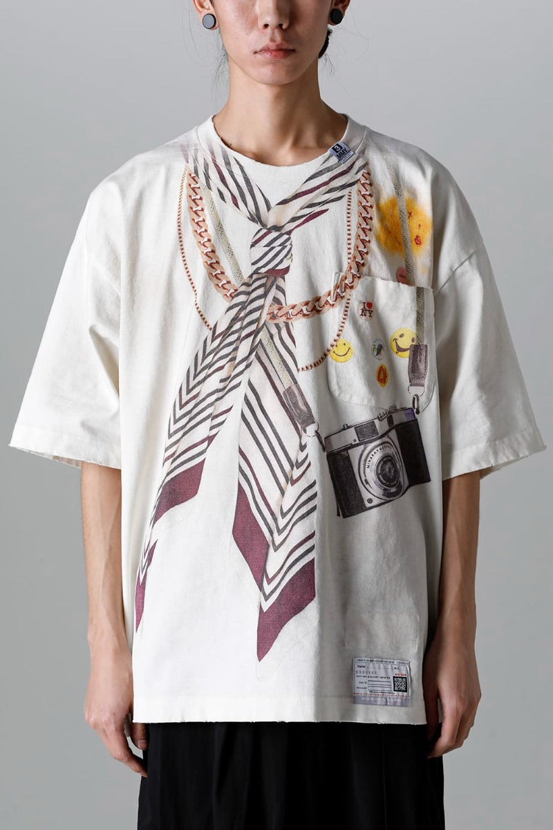 MIHARA YASUHIRO TROMP l’OEIL PRINTED TEE