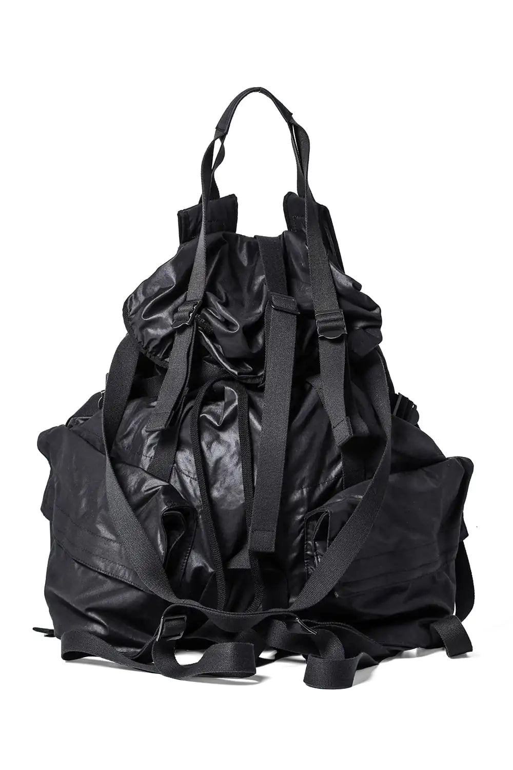 857BGU1-Black | Polyester/Cotton Multi Pocket Backpack | JULIUS ...