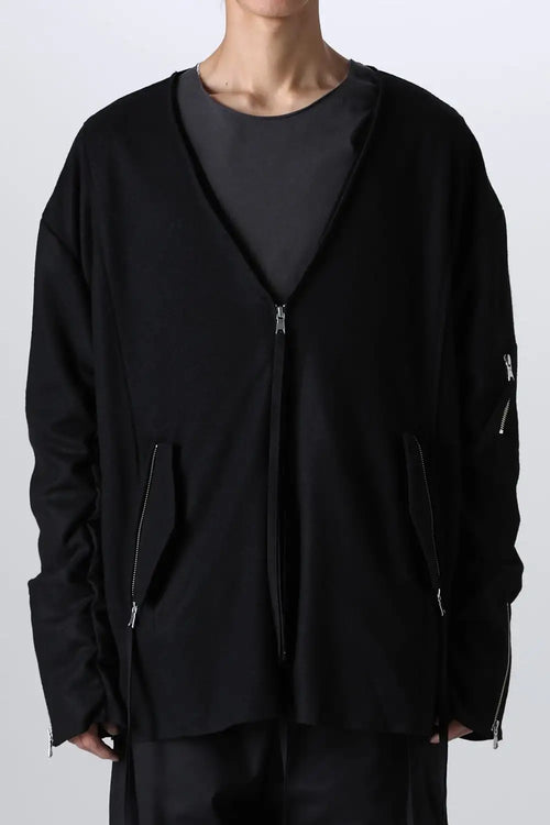 V-Neck Bomber Jacket - ASKyy