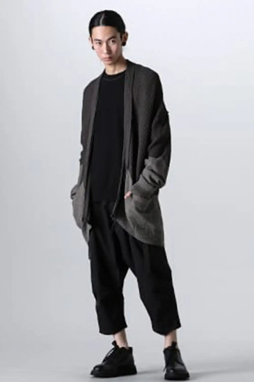ACRONYM Cropped Wide Pants Cardigan Style