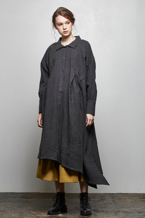 Asymmetric Long Dress - AL-1660 - AF ARTEFACT - エーエフ アーティファクト