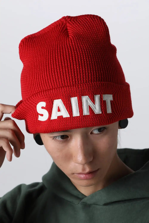 SAINT Knit Cap Red - SAINT Mxxxxxx