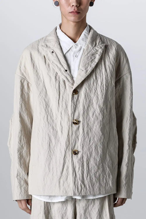 Jacket canapa / cotton metal shrink - DEVOA