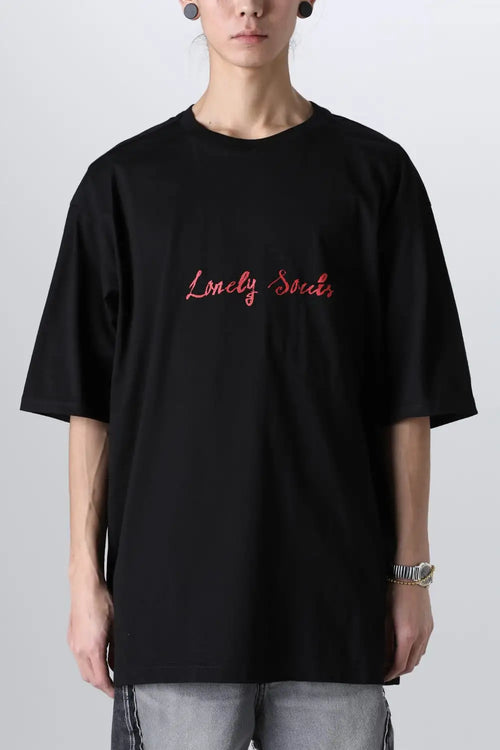 lonely souls. (oversized s/s pocket tee) Black - TAKAHIROMIYASHITATheSoloIst