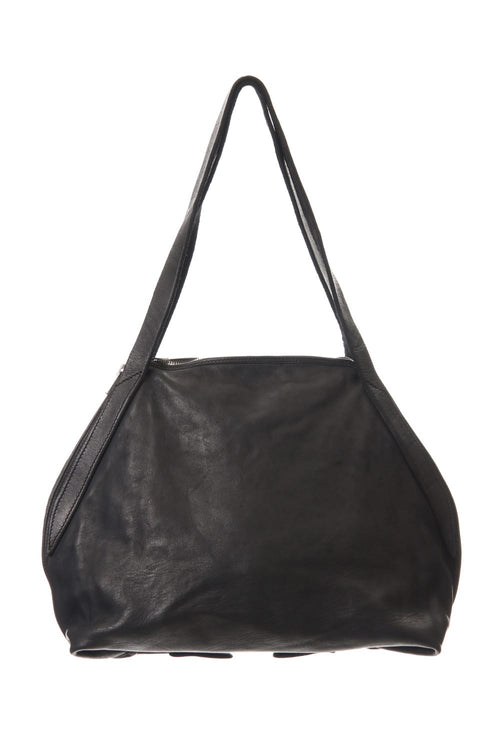 handle Bag Soft Horse Full Grain Leather BLK/T - Guidi