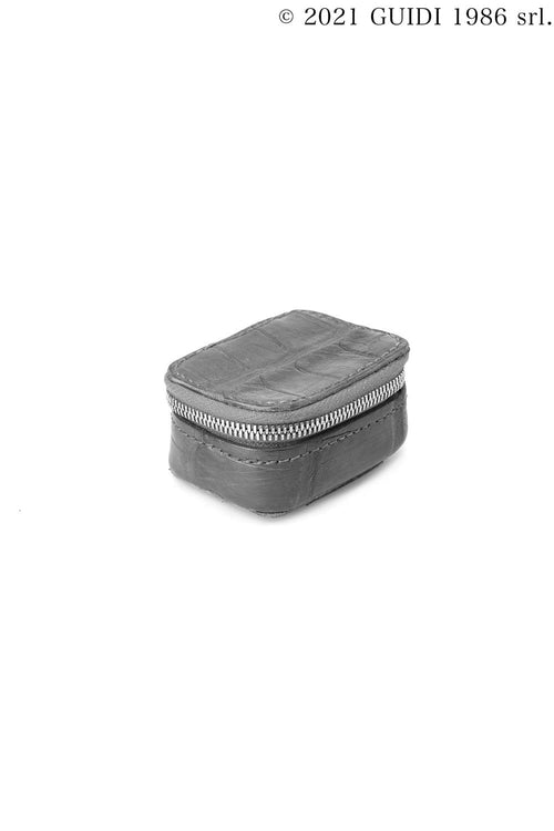 BOX00 - ミラー付き スモール レザー ボックス ケース - Guidi