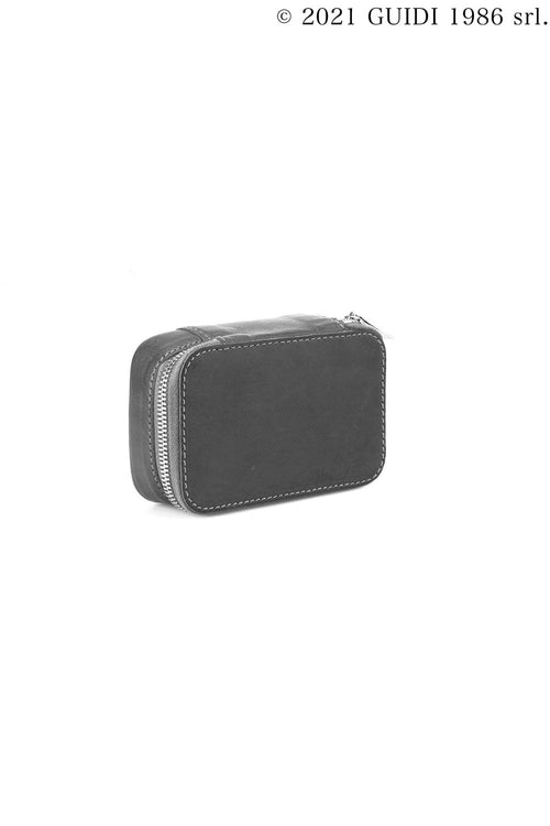 BOX01-Medium Leather Box Case with Mirror - Guidi