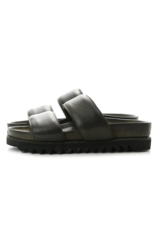 Rubber Sole Sandal - Calf Full Grain - BRK03 - Guidi