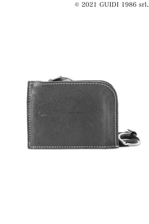 C11 - Leather Card Holder With Key Ring - Guidi