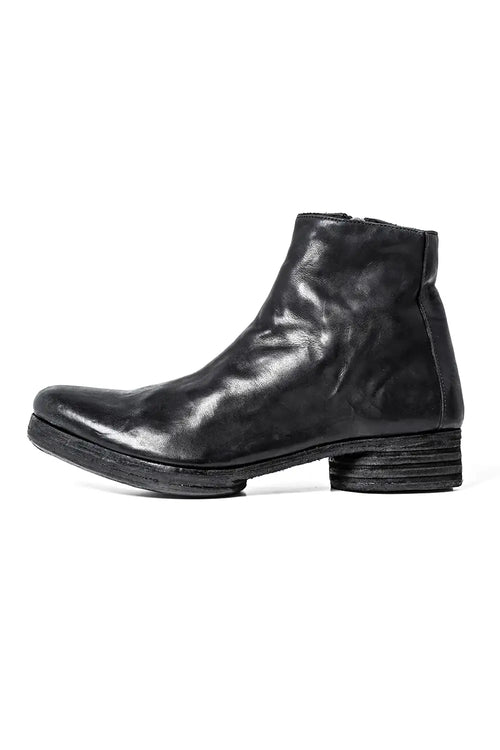 incarbation × DEVOA Boots Horse leather garment dyed Black - DEVOA