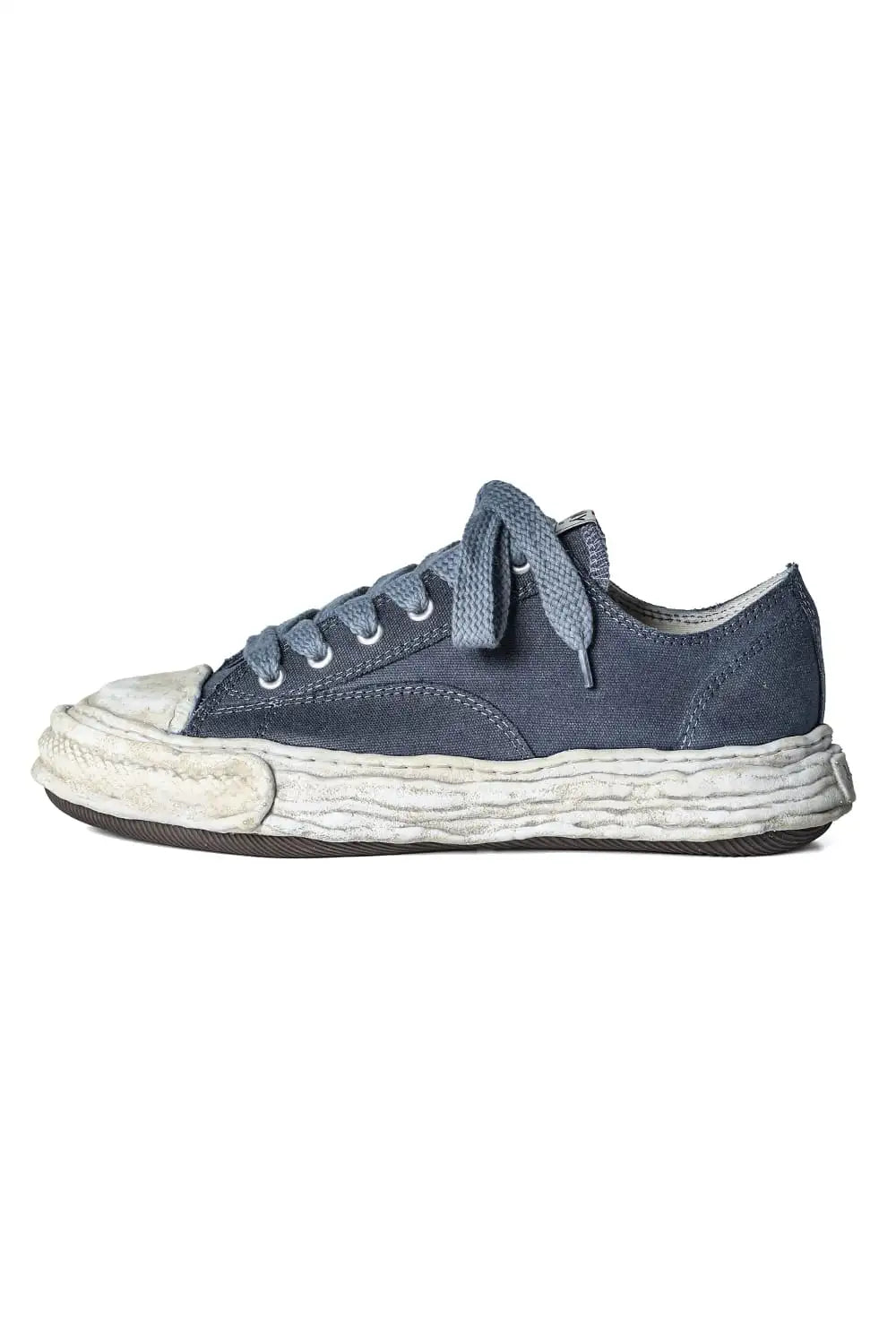 A12FW706-Black | PETERSON 23 canvas garment dye Low-Top sneakers