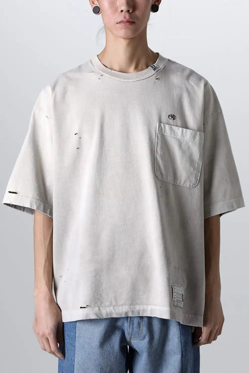 Sunfaded Tee Beige - MIHARAYASUHIRO