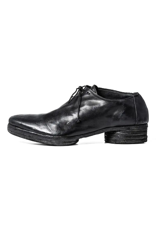 incarnation × DEVOA Shoes Horse leather garment dyed Black - DEVOA