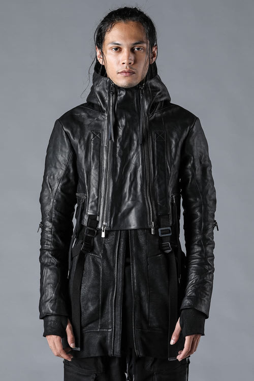 Horse Leather Cropped Jacket - D.HYGEN