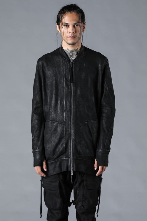 Untwisted Fleece-Line Coated Bomber Jacket - D.HYGEN