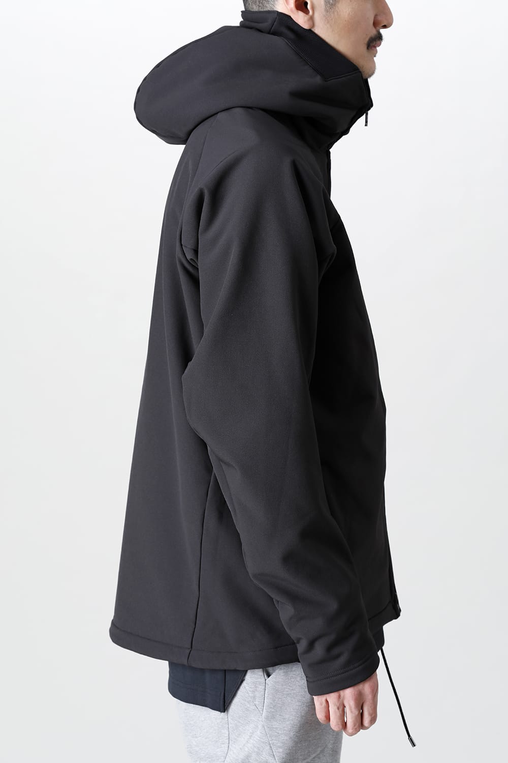 CL-2324 | Vacuum Neck Soft Shell Parka Black | CIVILIZED | Online