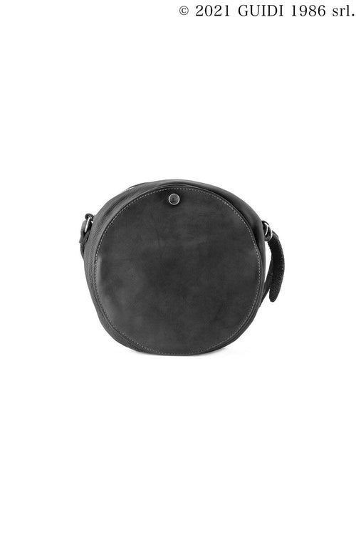 CRB00 - Medium Round Leather Crossbody Bag - Guidi