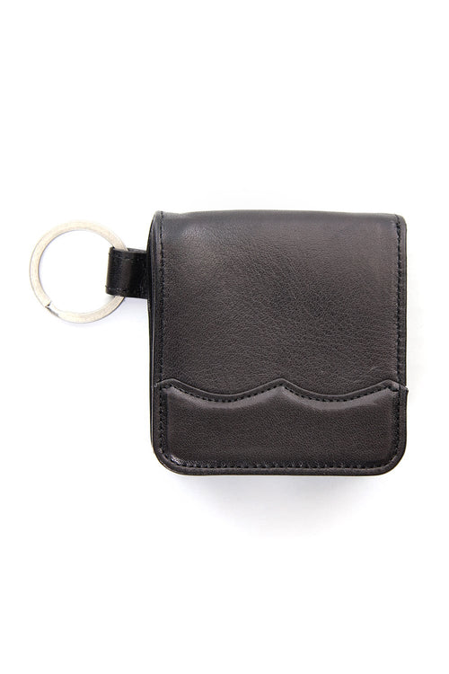 Wing Tip Coin Case Black - MIHARAYASUHIRO