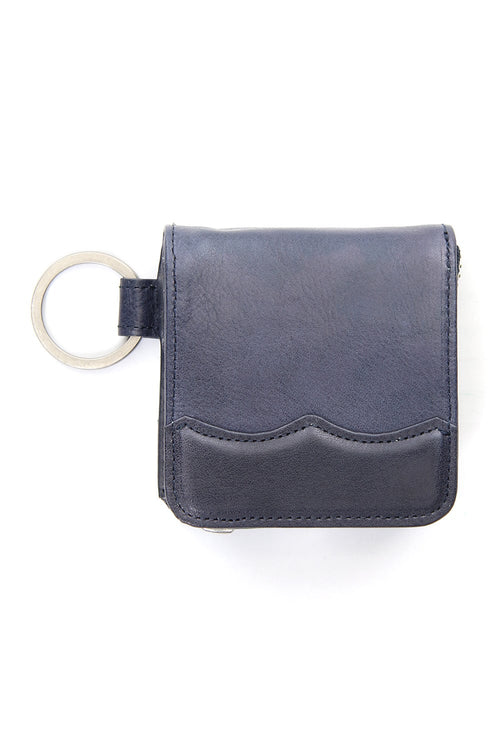 Wing Tip Coin Case Navy - MIHARAYASUHIRO