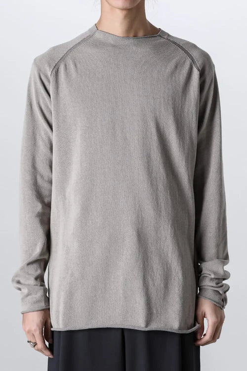 Long sleeve High twist cotton Light Gray - DEVOA