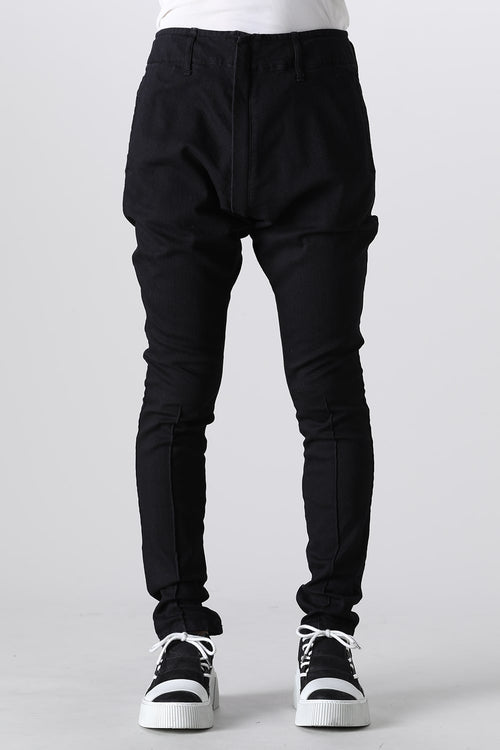 Organic Denim Darts SaruelPants Black - THE ONENESS