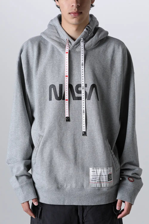 NASA Printed Hoodie Gray - MIHARAYASUHIRO