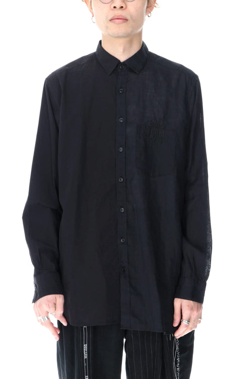 Cotton Linen Paneled Shirts - DUELLUM