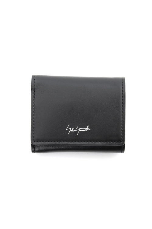 Gloss smooth leather Tri-fold wallet S - DV-A04-701 - Discord Yohji Yamamoto