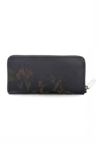 Laser graphics leather long wallet - DV-A10-712 - Discord Yohji Yamamoto