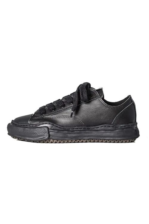 PETERSON Leather Low-Cut sneaker Black / Black - MIHARAYASUHIRO