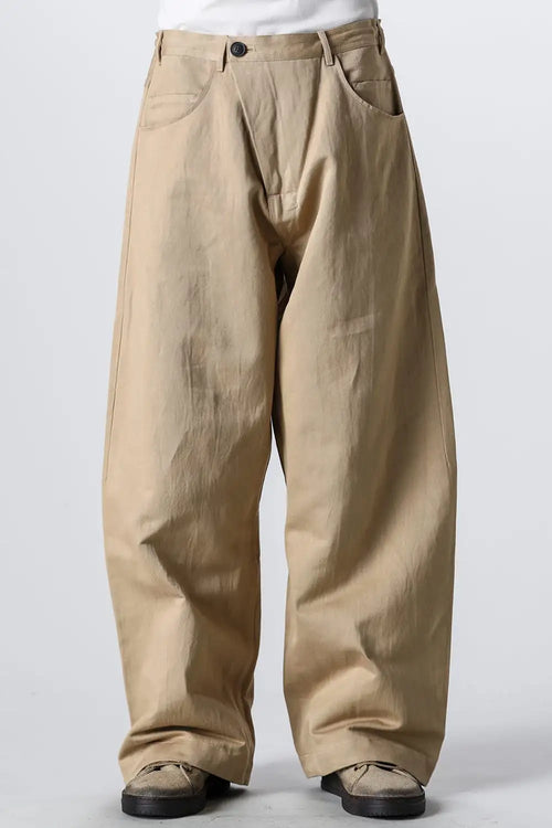 TROUSERS#78 Cotton Washi Twill Gallnut - JAN-JAN VAN ESSCHE