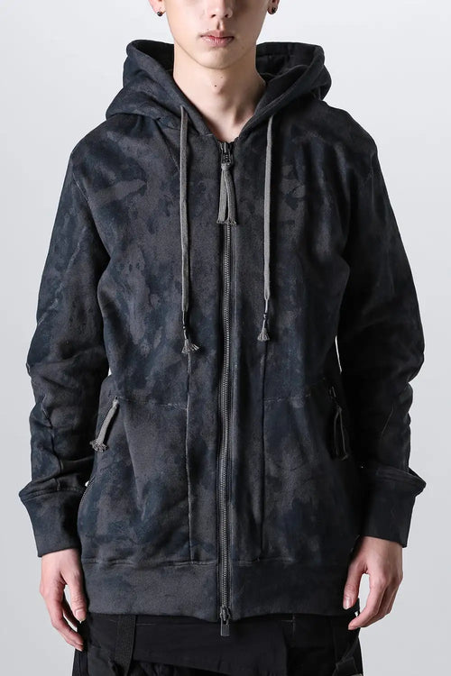 Untwisted Fleece-Lined Coating Hooded Jacket - D.HYGEN