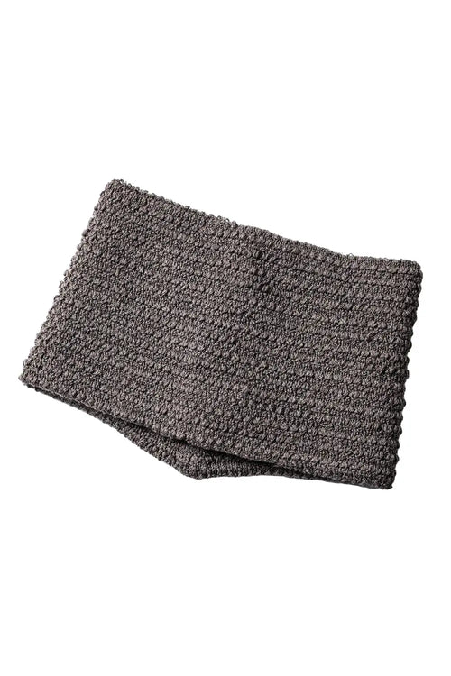 Knit headband cotton/nylon / linen Slate Gray - DEVOA