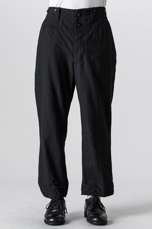 New Silhouette Trousers Stripe Serge Wool DRIFTER( ST ver.) - KLASICA