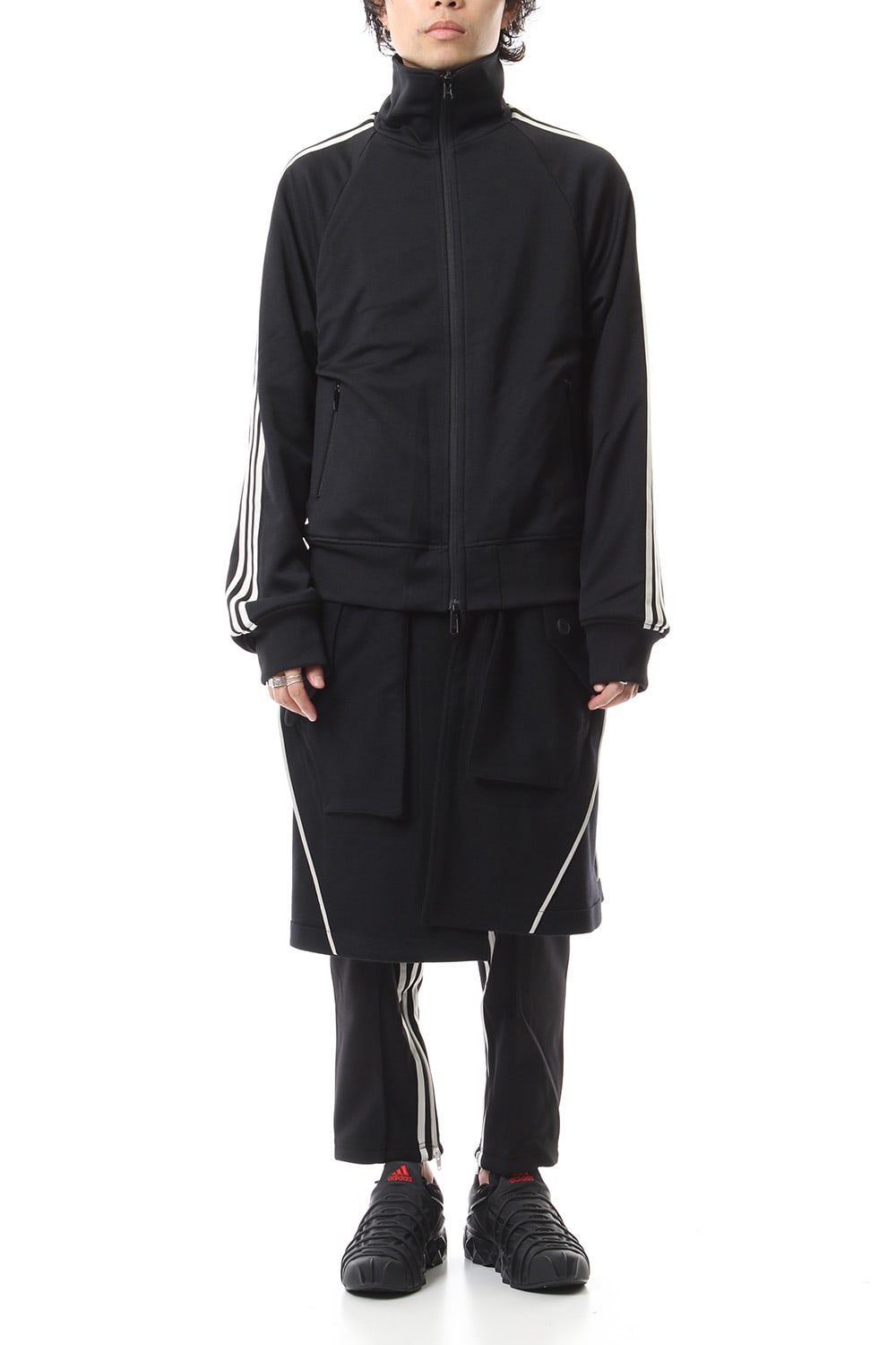 Y-3 ワイスリー 19aw 3STP リバーシブル レイヤード トラックコート-