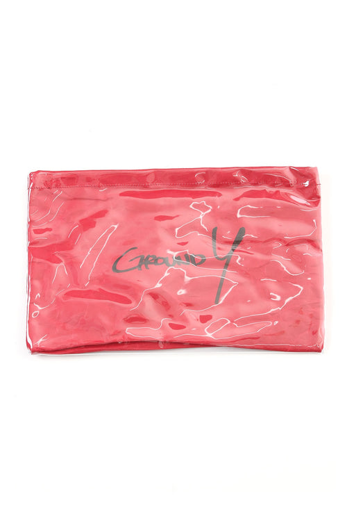 Polyvinyl Chloride Clutch bag Red - Ground Y