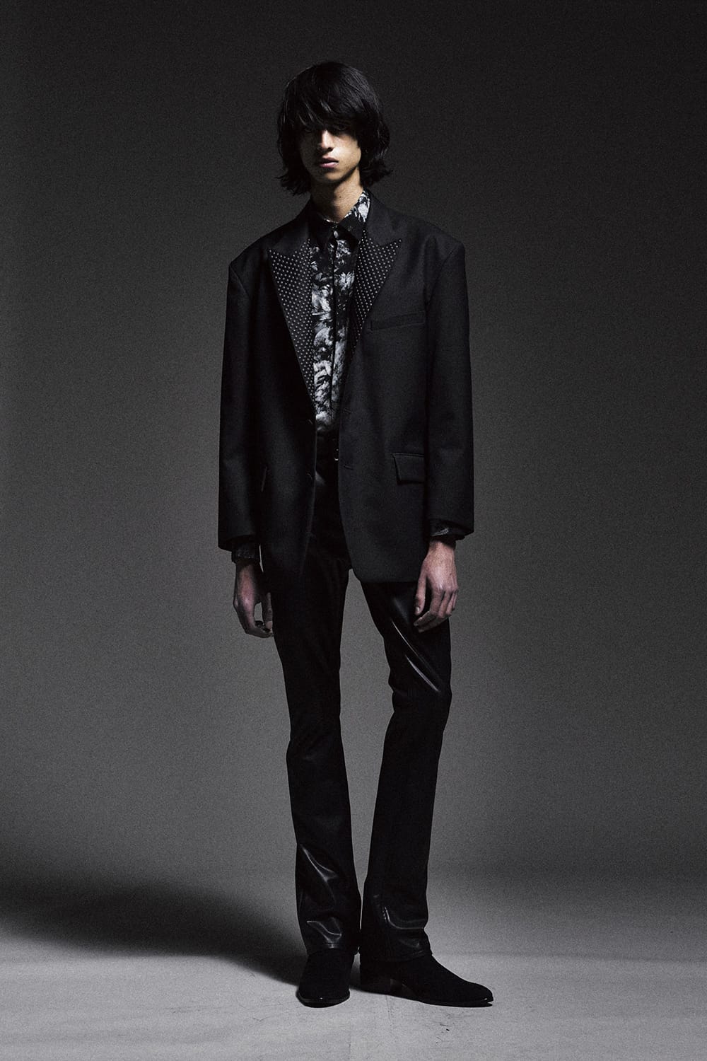 メンズGalaabenD 22AW FLOWERシャツ BLACK 新品