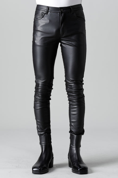 Airy Fake Leather  Faux Leather Leggings Pants - GalaabenD